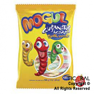 GOLO GOMITAS MOGUL GUSANITOS ACIDOS 500GRS X 1